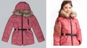куртка для девочки  зимняя; верх:водоотталкивающая плащевка; подкладка:флисс.
   Все изделие отшито на утеплителе «Comforcold» Н
