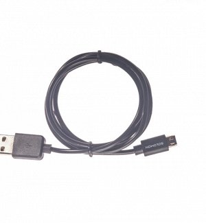 Кабель Solomon X-Fit USB - Micro USB, двусторонний, 1м, черный