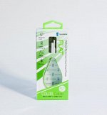 Кабель Solomon Micro Usb (22,5см, плоский, зеленый)