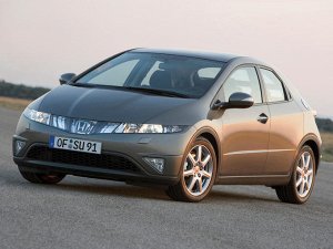 Ковры салонные Honda Civic FK2 (хэтчбек) (2006 - 2011) левый руль