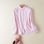 Рубашка с длинным рукавом цвет: РОЗОВЫЙ