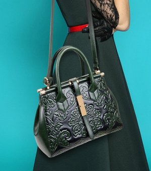 сумка женская с узором в китайском национальном стиле с ремешком через плечо с застёжкой молнией+ремешёк с блокировкой цвет СИНИ