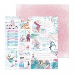 Бумага для скрапбукинга,  Зимние забавы &quot;Сказка ждет тебя&quot;, 30.5х30.5 см