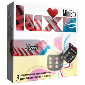 Презервативы LUXE Mini Box Игра кольца и пупырышки 1 блок (24 уп)