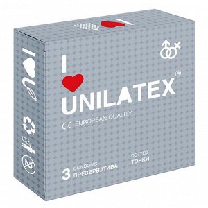 Презервативы с точками Unilatex® Dotted 1 блок (12 уп)
