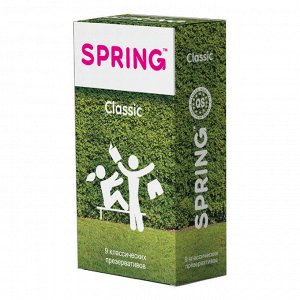 Презервативы Spring Classic классические 1 блок (6 уп по 9 шт)