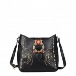 Сумочка кроссбоди с ремешком через плечо NL BEDAZZLED BUCKLE BELT CROSSBODY BAG