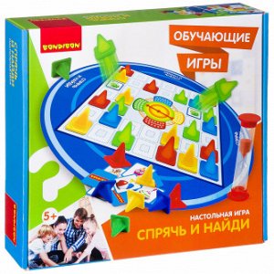 Обучающие игры Bondibon Настольная игра «СПРЯЧЬ И НАЙДИ», BOX 32х7x29.5 см