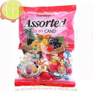 Melland "ASSORTED CANDY" Леденцовая карамель, ассорти вкусов  300 г, п/п,  1*10 Арт-50752