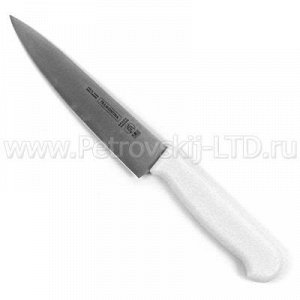 Нож кухонный 150мм белая пластмассовая ручка "Tramontina" (К