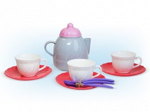 Аб340 9773--Набор посуды чайный "Розовый зефир" 11 дет.