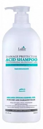 La&#039;dor  Проф бесщелочной шампунь и аргановым маслом DAMAGED PROTECTOR ACID SHAMPOO 900 ML