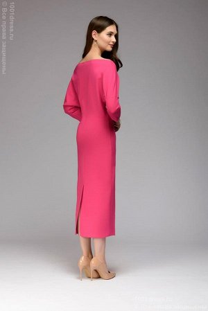 Платье цвета фуксии длины миди со свободным верхом DM00898FA