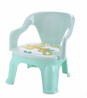 стул детский пластиковый голубой