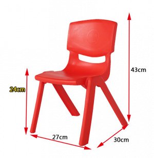 стул детский пластиковый красный