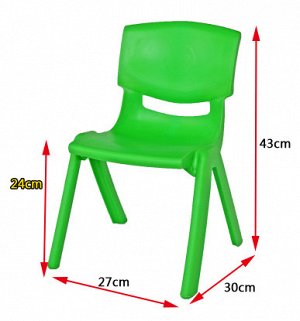 стул детский пластиковый зеленый