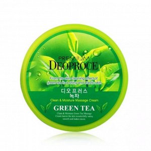 DEOPROCE CLEAN & MOISTURE MASSAGE CREAM 300g Green tea Deoproce Крем массажный для тела зеленый чай