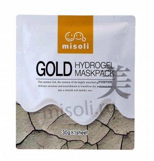 MISOLI GOLD HYDROGEL MASK PACK Гидрогелевая маска для лица с золотом