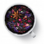 Восточное наслаждение черный чай в окружении пряной смеси специй - имбиря, корицы, гвоздики, бадьяна, розового перца, лепестков