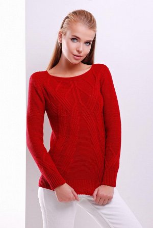 Свитер Вязаный женский свитер.Размер универсальный 44-50.Удобный однотонный свитер прямого силуэта из качественной мягкой пряжи. Красивые элементы вязки спереди, по спинке и на рукавах. Такой свитер с