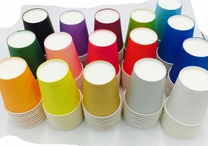 стаканы Одноразовые бумажные стаканчики. Размер 8,5*7,5 см, 250 мл. В упаковке 10 шт