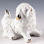 Фигура &quot;Тибетский мастиф&quot;, фарфор, 6х6,5 см
