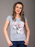 Футболка Лиля (3 розы) (3-305)