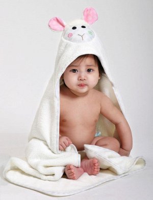 Полотенце с капюшоном для малышей "Овечка Лола"