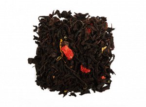 чай Смесь классических сортов чёрного чая с добавлением зелени, и кусочков ягод земляники, ароматические масла.