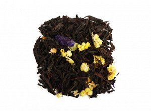 чай В состав входит смесь классических сортов чёрного чая, мальва и целебный бессмертник, ароматические масла.