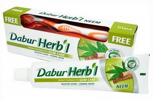 Зубная паста  с нимом  HERB'L Toothpaste NEEM (профилактика заболеваний десен) with Toothbrush + зубная щётка ср. жесткости