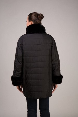 Куртка НОВАЯ ЦЕНА 5500р Куртка Black Daffodil 
Женская куртка, материал - ткань наполнитель - тинсулайт длина 80 см. иск.кролик, черный (26)