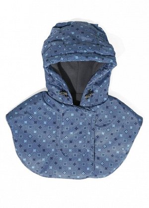 Куртка 3в1 зимняя "Мадейра" синий узор для беременности и слингоношения