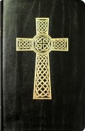 (кельтский крест, Молния,кожаный переплет ,черный, средний формат