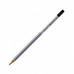 Карандаш ч/г Faber-Castell &quot;Grip 2001&quot; В, трехгран., с ластиком, заточен.