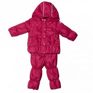 Малиновый комплект зимний : куртка, полукомбинезон для девочки