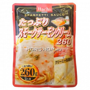 Соус для спагетти со вкусом грибов и лосося ТМ Hachi 260 гр м/уп