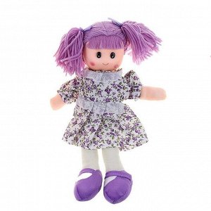 Мягкая игрушка кукла в цветном платье с кружевами, цвет МИКС