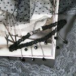 Чокер &quot;Александрия&quot; хрусталики на цепочке, цвет чёрный