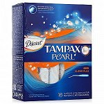 TAMPAX Discreet Pearl Тампоны женские гигиенические с аппликатором Super Duo18шт+браслет