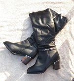 Сапоги зимние черные