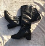 Сапоги зимние черные