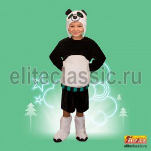 Панда Маскарадный костюм подойдет для театральных постановок, детских утренников и Новогоднего праздника. В комплект входят маска с мордой панды, кофта, шорты и лапы.