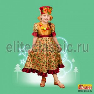 Осень Маскарадный костюм для праздника Урожая.  В комплект входит платье и корона.