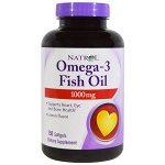 Natrol, Омега-3 рыбий жир, со вкусом лимона, 1000 мг, 150 желатиновых капсул