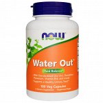 Now Foods, Water Out, баланс жидкости, 100 вегетарианских капсул
