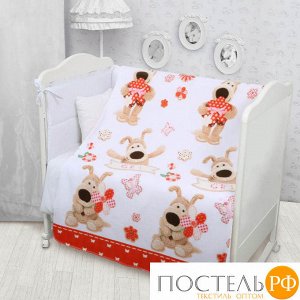 520018/4 Плед флисовый 150х200 'Boofle Girl' розовый