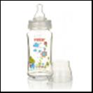 FARLIN - Стеклянная бутылочка для кормления с широким горлышком (240 мл, 1 шт.)