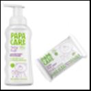 Papa Care - Комплект: Детская пенка для купания (250 мл) + Влажные салфетки