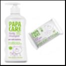 Papa Care - Комплект: Детский шампунь для волос (250 мл) + Влажные салфетки